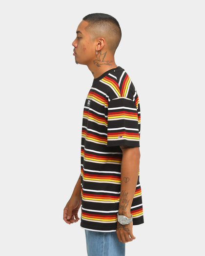 Tommy Jeans TJM Yarn Dye Stripe T-Shirt Smooth Black/Multi