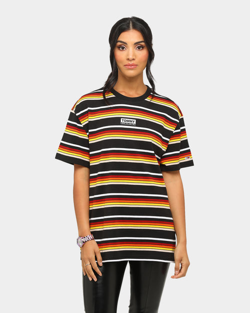 Tommy Jeans TJM Yarn Dye Stripe T-Shirt Smooth Black/Multi