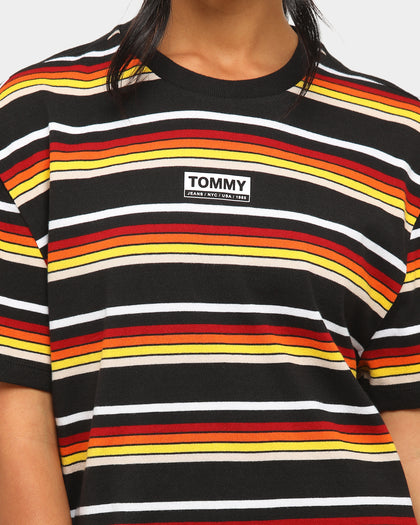 Tommy Jeans TJM Yarn Dye Stripe T-Shirt Smooth Black/Multi