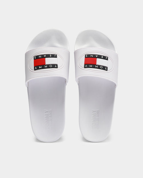 Tommy Jeans Seasonal Flag Slide White