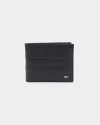 Tommy Jeans Men's Downtown CC Wallet & Keychain Gift Set Black