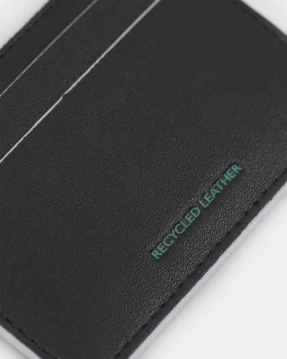 Tommy Jeans Men's TJM Recycled Leather Credit Card Holder Black/White