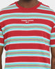 Tommy Jeans Stripe Layout T-Shirt Wine Red/Multi