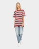 Tommy Jeans Stripe Layout T-Shirt Wine Red/Multi