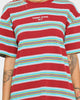 Tommy Jeans Stripe Layout T-Shirt Wine Red/Multi