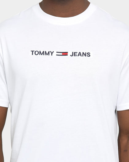 Tommy Jeans Straight Logo T-Shirt White