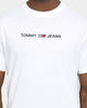 Tommy Jeans Straight Logo T-Shirt White