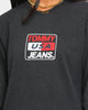 Tommy Jeans Long Sleeve USA T-Shirt Black