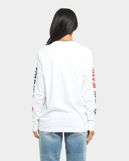 Tommy Jeans Long Sleeve USA T-Shirt White
