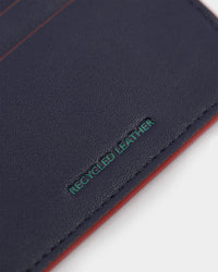 Tommy Jeans Men's TJM Recycled Leather Credit Card Holder Twilight Navy/Red