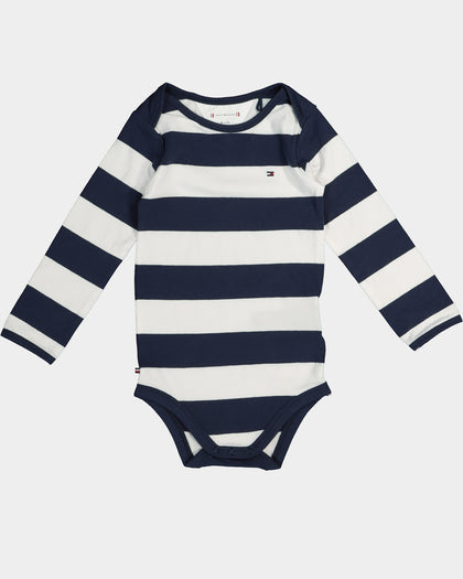 Tommy Hilfiger Infant Onesie 3 Pack Twilight Navy