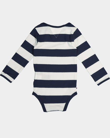 Tommy Hilfiger Infant Onesie 3 Pack Twilight Navy
