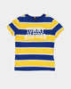 Tommy Hilfiger Kid's Block Stripe Short Sleeve T-Shirt Midway Yellow/Regal Navy