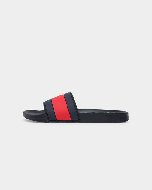 Tommy Jeans Essential Flag Pool Slide Black