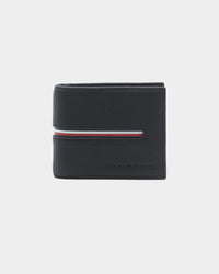 Tommy Jeans Men's TH Downtown Mini CC Leather Wallet Black