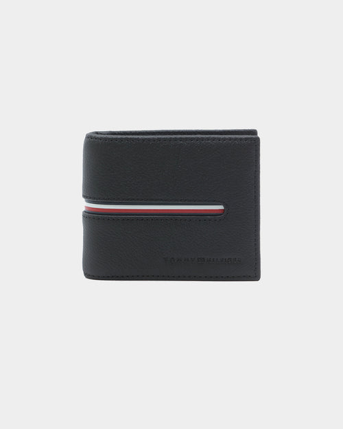 Tommy Jeans Men's TH Downtown Mini CC Leather Wallet Black