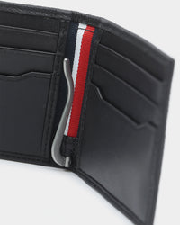 Tommy Jeans Men's TH Downtown Mini CC Leather Wallet Black