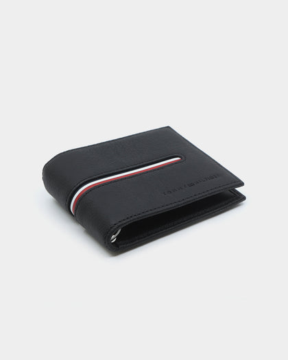 Tommy Jeans Men's TH Downtown Mini CC Leather Wallet Black