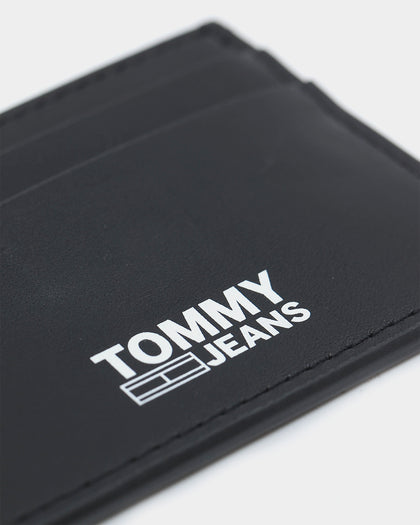 Tommy Jeans Men's TJM Essential Recycled Leather Credit Card Holder Black
