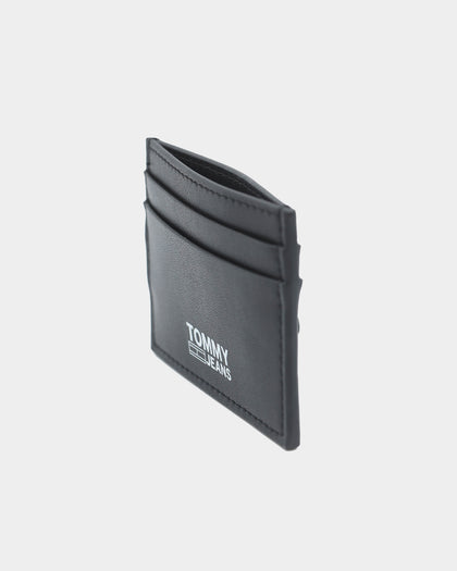 Tommy Jeans Men's TJM Essential Recycled Leather Credit Card Holder Black