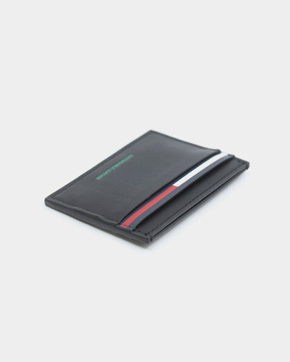 Tommy Jeans Men's TJM Essential Recycled Leather Credit Card Holder Black
