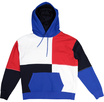 Tommy Jeans Street Archives Colour-Blocked Hoodie Cobalt/Multi