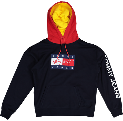 Tommy Jeans Street Archives Badge Logo Hoodie Desert Sky