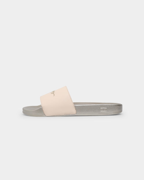 Tommy Jeans Women's Metallic Pool Slides Light Gold