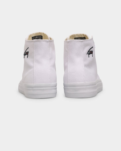 Tommy Jeans Long Lace Midcut Vulcanized Sneaker White