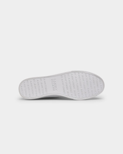 Tommy Jeans Long Lace Midcut Vulcanized Sneaker White