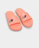 Tommy Jeans Women's Sport Pool Slides Neon Coral
