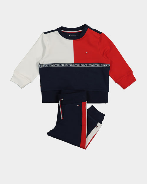 Tommy Hilfiger Infant Colorblock Set Twilight Navy