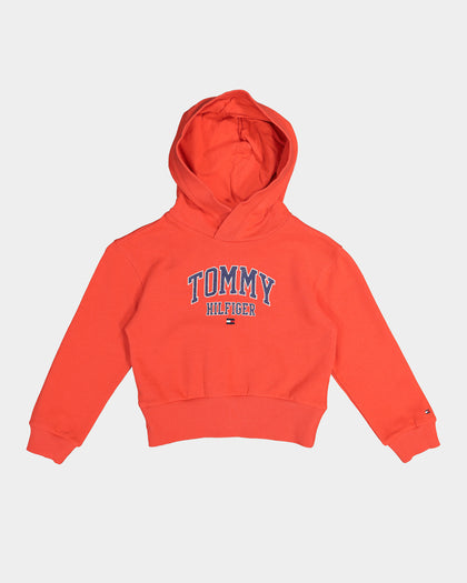 Tommy Hilfiger Kids' Essential Varsity Hoodie Daring Scarlet
