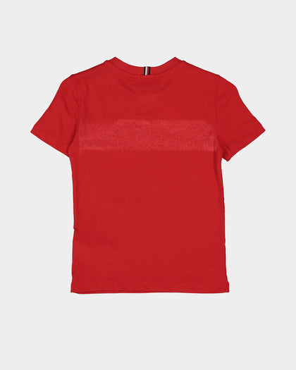 Tommy Hilfiger Kids' Essential Short Sleeve T-Shirt Deep Crimson