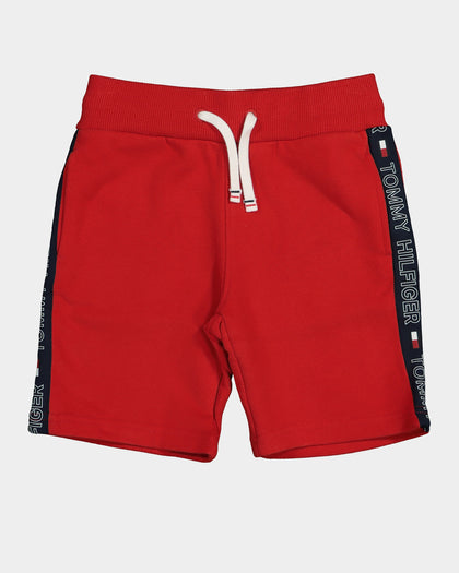 Tommy Hilfiger Kids' Latam Tape Shorts Deep Crimson