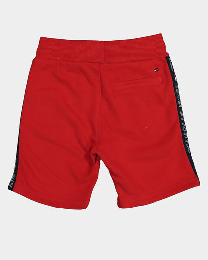 Tommy Hilfiger Kids' Latam Tape Shorts Deep Crimson