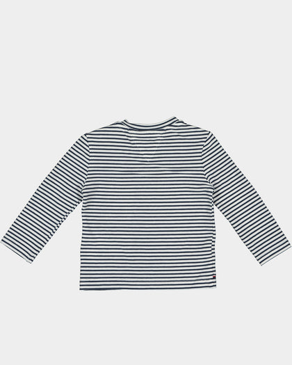 Tommy Jeans Infant Baby Boy Dungaree Set Navy/White