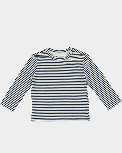 Tommy Jeans Infant Baby Boy Dungaree Set Navy/White