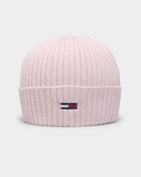 Tommy Jeans TJW Essential Flag Beanie Pale Pink