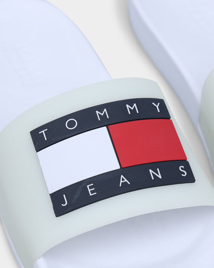 Tommy Jeans Women's Glow In The Dark Slide White