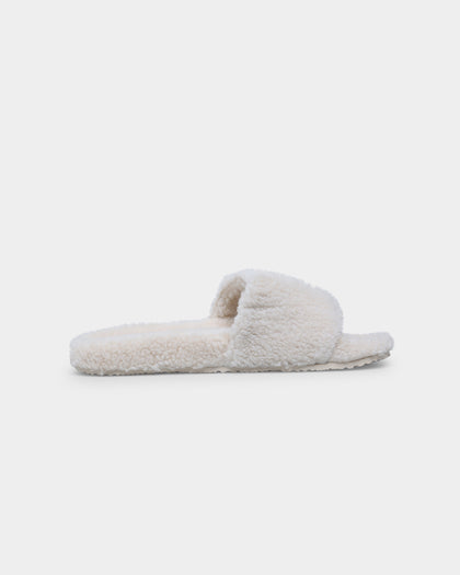 Tommy Jeans Women's Sherpa Slide Smooth Stone