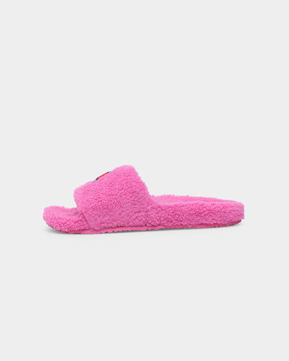 Tommy Jeans Women's Sherpa Slide Vivid Fuchsia