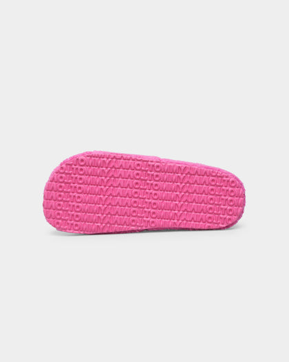 Tommy Jeans Women's Sherpa Slide Vivid Fuchsia