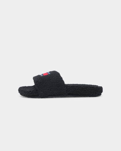 Tommy Jeans Women's Sherpa Slide Black