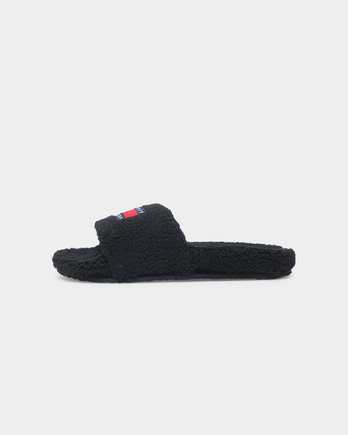 Tommy Jeans Women's Sherpa Slide Black