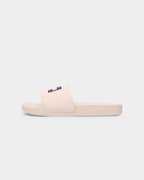 Tommy Jeans Women's Flag Cord Pool Slides Smooth Stone