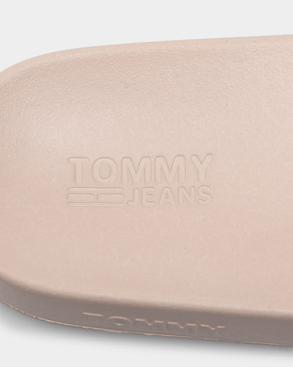 Tommy Jeans Women's Flag Cord Pool Slides Smooth Stone