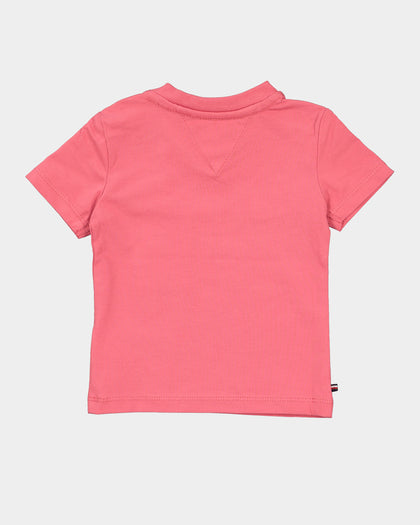 Tommy Hilfiger Infant Essential Short Sleeve T-Shirt Deep Watermelon