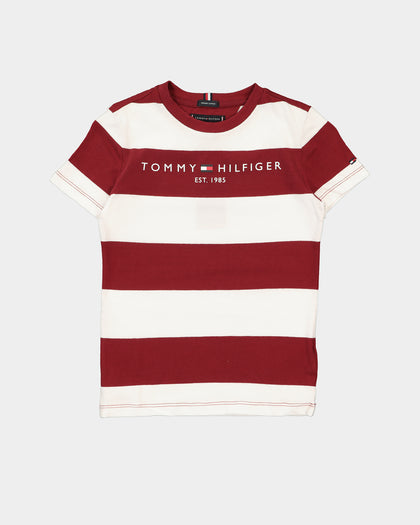 Tommy Hilfiger Kids' Essential Stripe T-Shirt Red Stripe