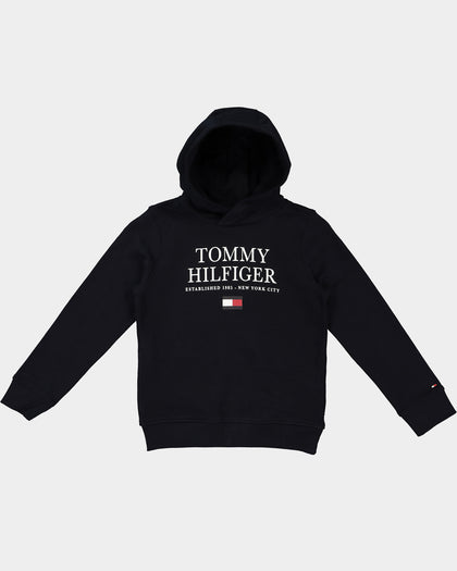 Tommy Hilfiger Kids' Logo Hoodie Desert Sky